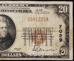 1929 $20.00 National Currency, The Empire National Bank of Clarksburg, WV