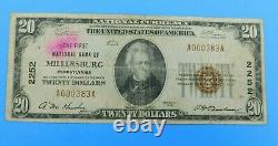 1929 $20.00 National Currency Type 1 First National Bank of Millersburg 2252