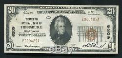 1929 $20 American National Bank Of Ebensburg, Pa National Currency Ch. #6209