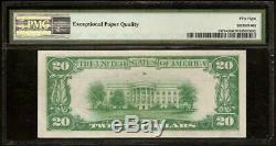 1929 $20 Dollar Bill Brown Seal Fr Bank Note National Currency Money Pmg 58 Epq