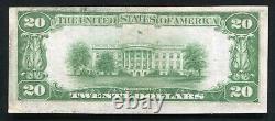 1929 $20 First National Bank Of East Liverpool, Oh National Currency Ch #2146 Xf