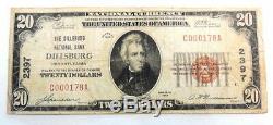 1929 $20 National Bank Dillsburg PA 2397 National Currency Paper Money Note