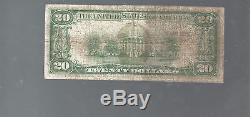 1929 $20 National Currency BLACKWELL OKLAHOMA Charter 5460, Bank Note