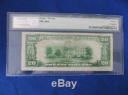 1929 $20 National Currency First National Bank Honeybrook Pa PMG 35 Choice Very