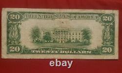 1929 $20 National Currency The Fr Bank Of Ny/ny #b01090393a