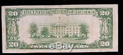 1929 $20 Security National Bank Superior Nebraska Currency Note Type 2 Ch Vf+ +