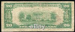 1929 $20 The Citizens National Bank Of Gastonia, Nc National Currency Ch. #7536