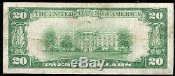 1929 $20 The First National Bank Of Barnard, Ks National Currency Ch. #8396