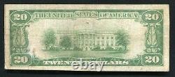 1929 $20 The First National Bank Of Barnesboro, Pa National Currency Ch. #5818