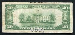 1929 $20 The First National Bank Of Bath, Me National Currency Ch. #2743
