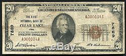 1929 $20 The First National Bank Of Clear Lake, Ia National Currency Ch. #7869