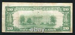 1929 $20 The First National Bank Of Deadwood, Sd National Currency Ch. #2391