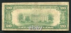 1929 $20 The First National Bank Of Dixon, Ca National Currency Ch. #10120 Rare