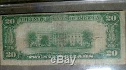 1929 $20 The First National Bank Of Indiana, Pa National Currency Ch. #313