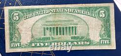 1929 $5 Bank of Adrian, MN National Currency VF Detail New Find Six Known! CHRC