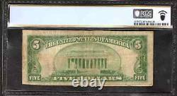 1929 $5 City National Bank Note Currency Belfast Maine Pcgs B Choice Fine F 15