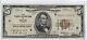 1929 $5 Dallas Texas Tx Federal Reserve Bank Note Brown National Currency