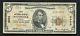 1929 $5 First National Bank Of Bainbridge, Ga National Currency Ch. #6004