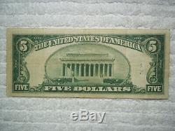 1929 $5 Hazleton Pennsylvania PA National Currency T2 # 3893 1st Natl Bank of