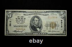1929 $5 National Currency #9912 New Jersey National Bank & Trust Company Newark