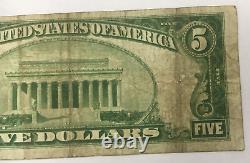 1929 $5 National Currency Bank Note Biddeford Maine Ty I Ch# 1089 Raw Bin Free