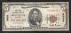 1929 $5 The First National Bank Of Iron River, Mi National Currency Ch. #8545