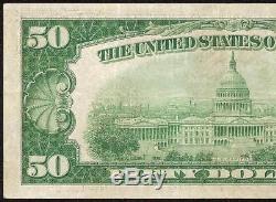 1929 $50 DOLLAR BILL FR BANK NOTE NATIONAL CURRENCY OLD PAPER MONEY Fr 1880-D VF