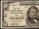 1929 $50 Dollar Bill Low Charter 24 Cincinnati Ohio National Bank Note Currency