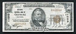 1929 $50 Exchange National Bank Of Ardmore, Ok National Currency Ch. #11093