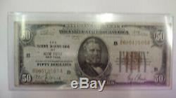 1929 $50 Federal Reserve Bank on New York, NY Rare US National Currency Error