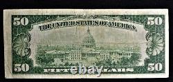 1929 $50 National Currency CROCKER FIRST NATIONAL BANK OF San Francisco Note