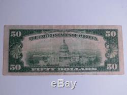 1929 $50 National Currency Federal Reserve Bank of Minneapolis Minnesota