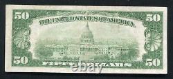 1929 $50 The First National Bank Of Neenah, Wi National Currency Ch. #1602