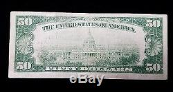 1929 Fifty Dollar National Currency 5550 National Bank of Honolulu Hawaii