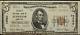 1929 Series $5 National Bank Note Currency Superior Nebraska Type 2 Late Charter
