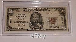 1929 Series $50 Dollar Bill Note Currency National Bank Of Butler PA #F000427A