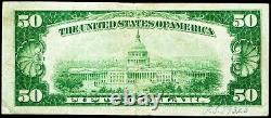 1929 Series Fifty Dollar National Currency $50 FR Bank of New York Jones Woods