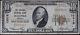 1929 Series Hastings National Bank Nebraska $10 National Currency Fine
