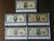 1929 Set National Currency Bank Notes $5, $10, $20, $50, $100 (set Of 5 Notes)