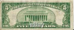1929 Stockyards Bank of Fort Worth Texas National Currency $5 Ch # 6822 Note