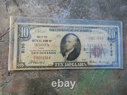 1929 Sumner Iowa 10 dollar National currency bank note