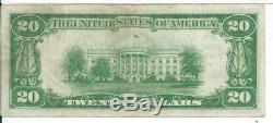 1929 Tell City Bank Indiana $20 National Currency Note Low Serial #F198A #5756