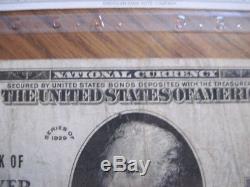 1929 Ten (10) Dollar National Currency Note 1st Nat'l Bank Iron River Michigan