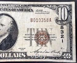 1929 Ten Dollars Nat'l Currency, The Florida National Bank of Jacksonville, FL