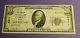 1929 The Camden National Bank Maine $10 National Currency V Fine