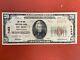 1929 The Federal Reserve Bank Of Du Bois $20 National Currency-charter 7453