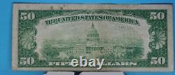 1929 The Federal Reserve Bank of Kansas City $50 National Currency FR# 1880-J