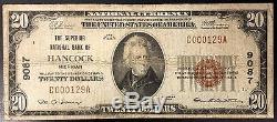 1929 Twenty Dollars Nat'l Currency, The Superior National Bank of Hancock, MI