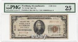 1929 U. S. Safety Fund National Bank Fitchburg, MA Currency Note T1 PMG VF 25