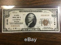 1929 series$10.00 National Currency From The National Bank Of Lansing Michigan